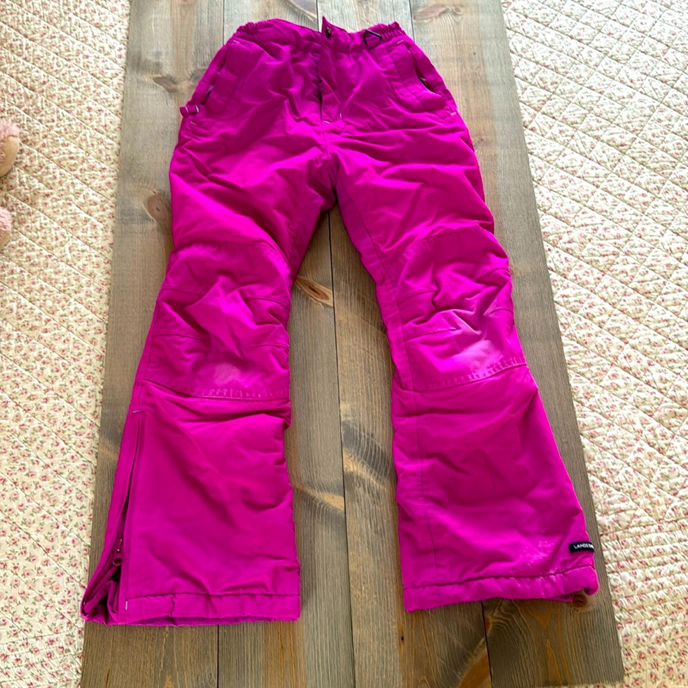 Small Kids Pink Snowpants, Land’s End